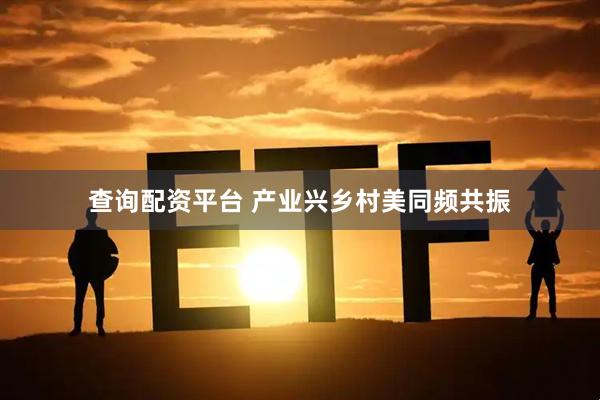 查询配资平台 产业兴乡村美同频共振